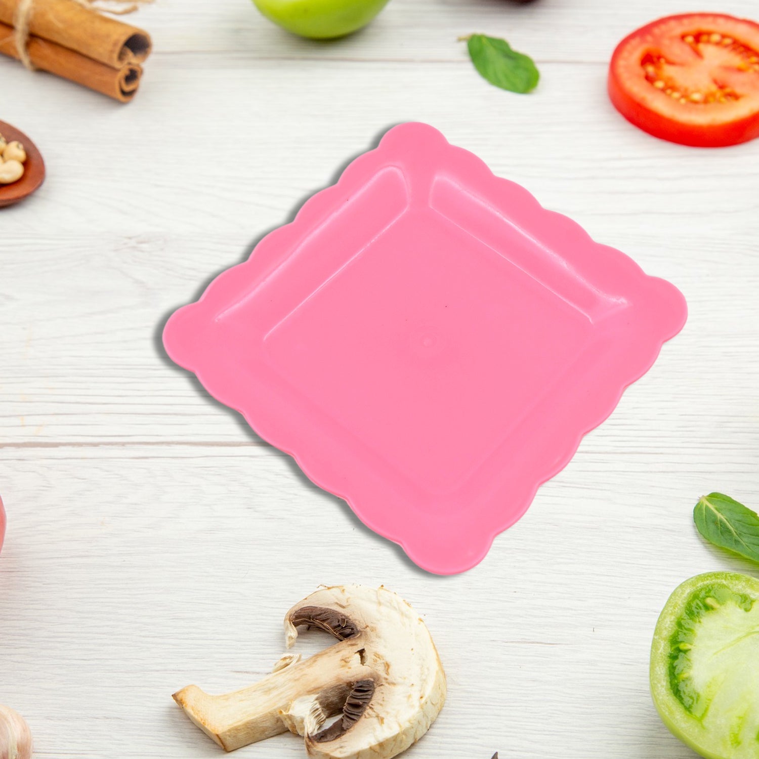 Square Plastic Dinner Plate Snacks / Breakfast, Restaurant Serving Trays Home School Coffee Hotel Kitchen Office (8 Pcs Set) Square Plastic Dinner Plate Snacks / Breakfast, Restaurant Serving Trays Home School Coffee Hotel Kitchen Office (8 Pcs Set)